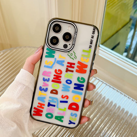 Transparent Phone Case | Rainbow Letter