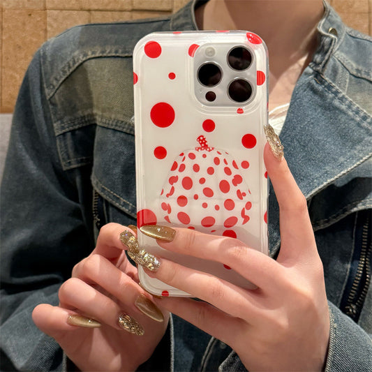 Limited iPhone Case | White Polka Dot Pumpkin