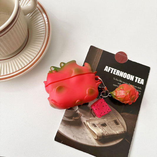 3D AirPods Case | Dragon Fruit ( Includes Matching Charm )