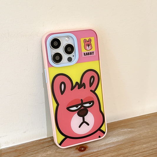 Limited iPhone Case | Don't Mess with Me Pink Rabbit