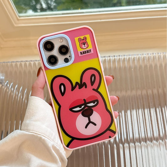 Limited iPhone Case | Don't Mess with Me Pink Rabbit