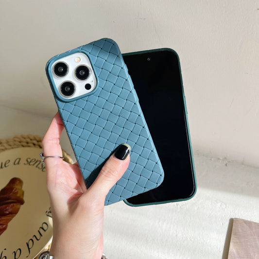 SALE | Leather Phone Case | Woven Faux Leather TPU Lake