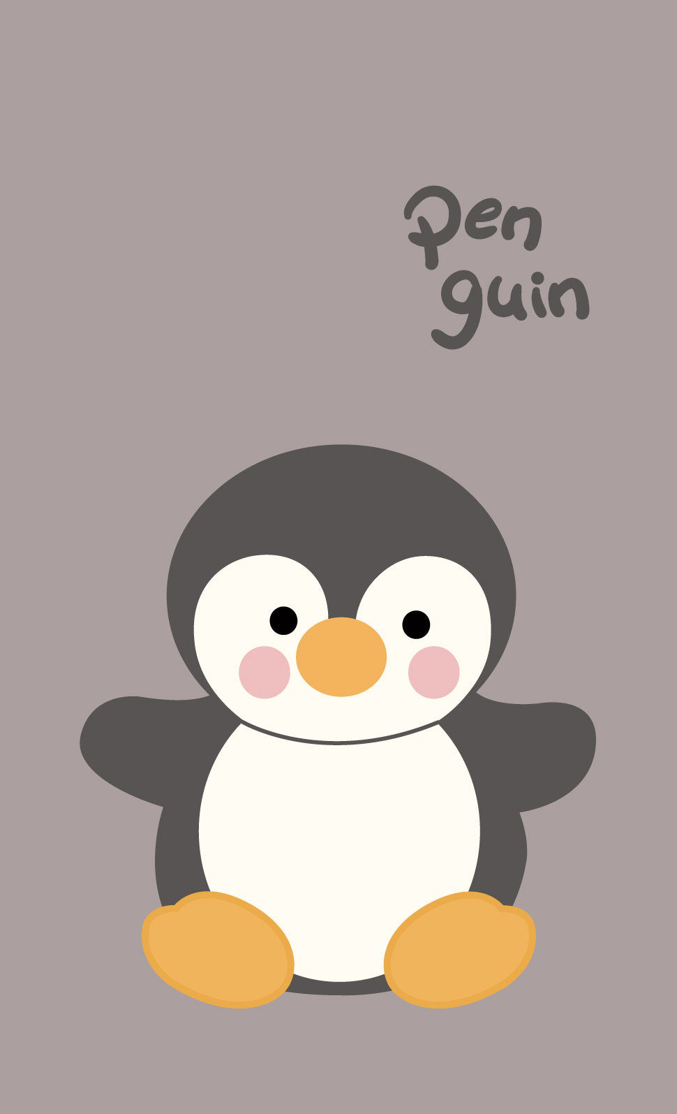 3D iPhone Case | Embroidered Penguin ( Free Phone Lanyard )