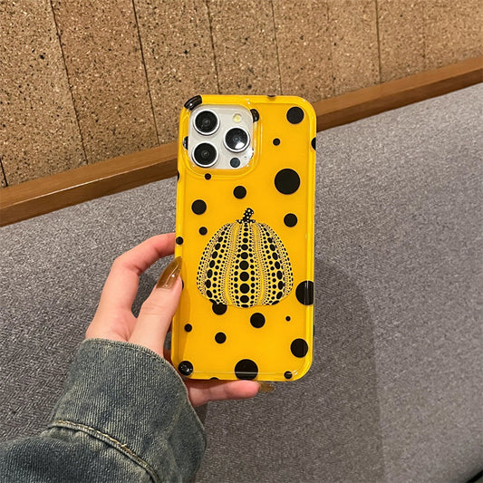 Limited iPhone Case | Yellow Polka Dot Pumpkin