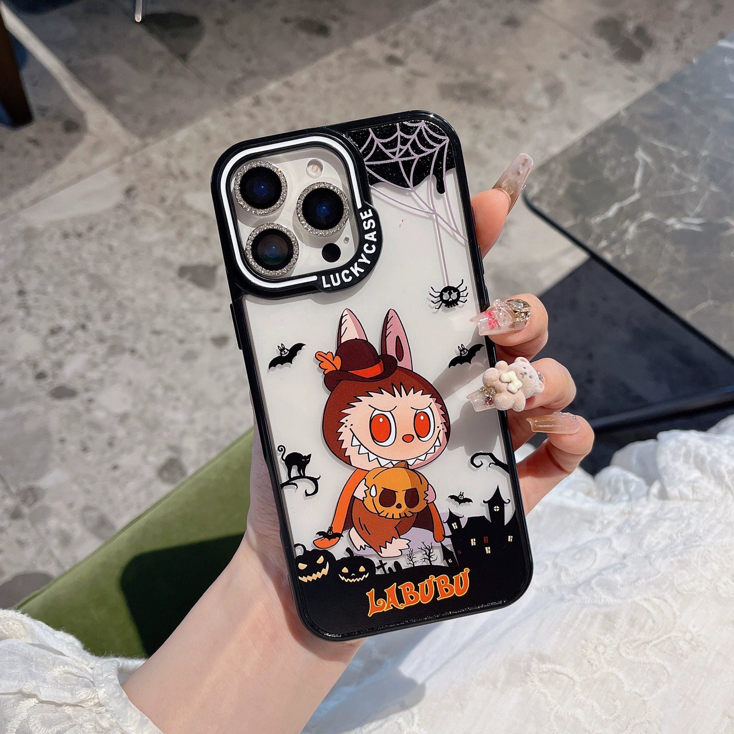 Transparent Phone Case | Labubu x Halloween