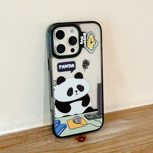 Limited iPhone Case | Lazy Panda at Work
