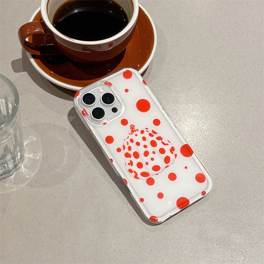 Limited iPhone Case | White Polka Dot Pumpkin