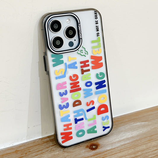 Transparent Phone Case | Rainbow Letter