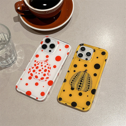 Limited iPhone Case | Yellow Polka Dot Pumpkin