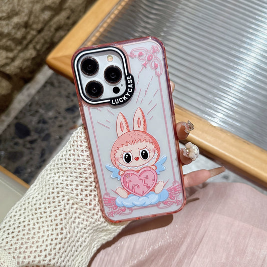Transparent Phone Case | Labubu x Love Angel