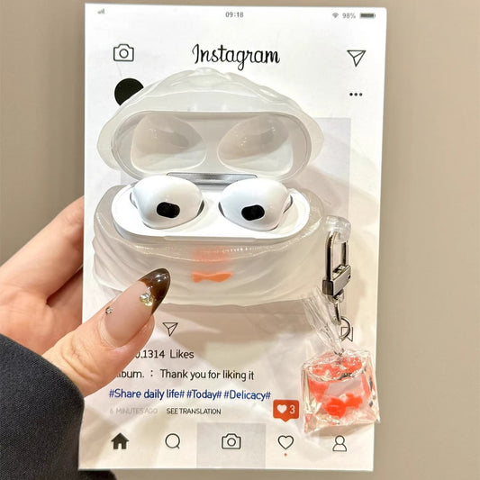 3D AirPods Case | Lucky Goldfish Bag ( Includes Matching Charm )