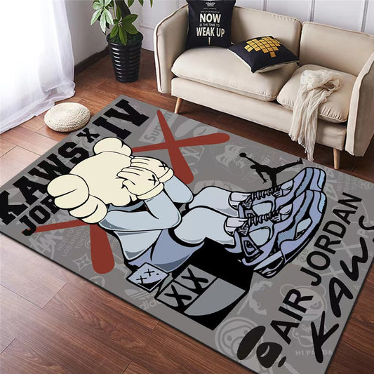 SPICEUP STUDIO | KS Trendy Bedroom Rug 6 | Creative Full-Coverage Carpet | Ins-Style Area Rug | Living Room and Entryway Mat