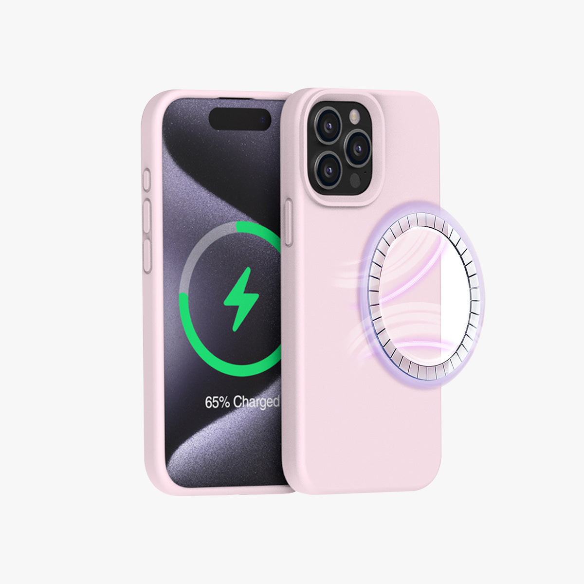MagSafe Phone Case | New Series Liquid Silicone Solid Color Phone Case with Large Cutouts No.9-12