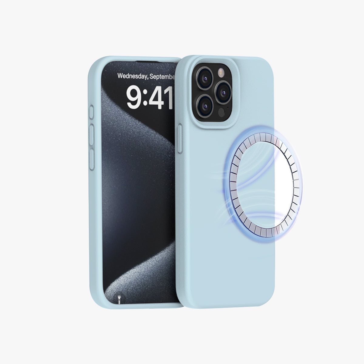 MagSafe Phone Case | New Series Liquid Silicone Solid Color Phone Case with Large Cutouts No.5-8