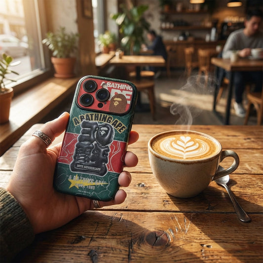 Designer APE Green Leather - Hypebeast Phone Case