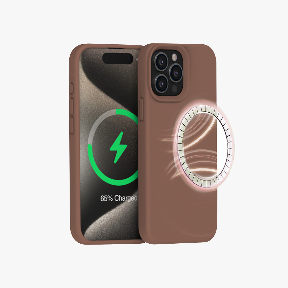 MagSafe Phone Case | New Series Liquid Silicone Solid Color Phone Case with Large Cutouts No.5-8