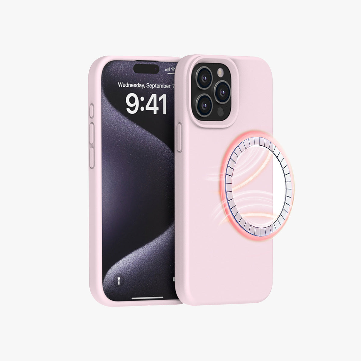 MagSafe Phone Case | New Series Liquid Silicone Solid Color Phone Case with Large Cutouts No.9-12