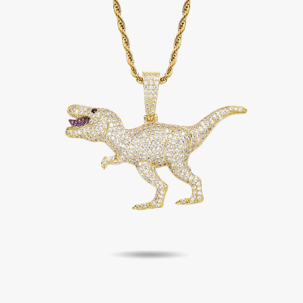 Iced Tyrannosaurus Rex Pendant