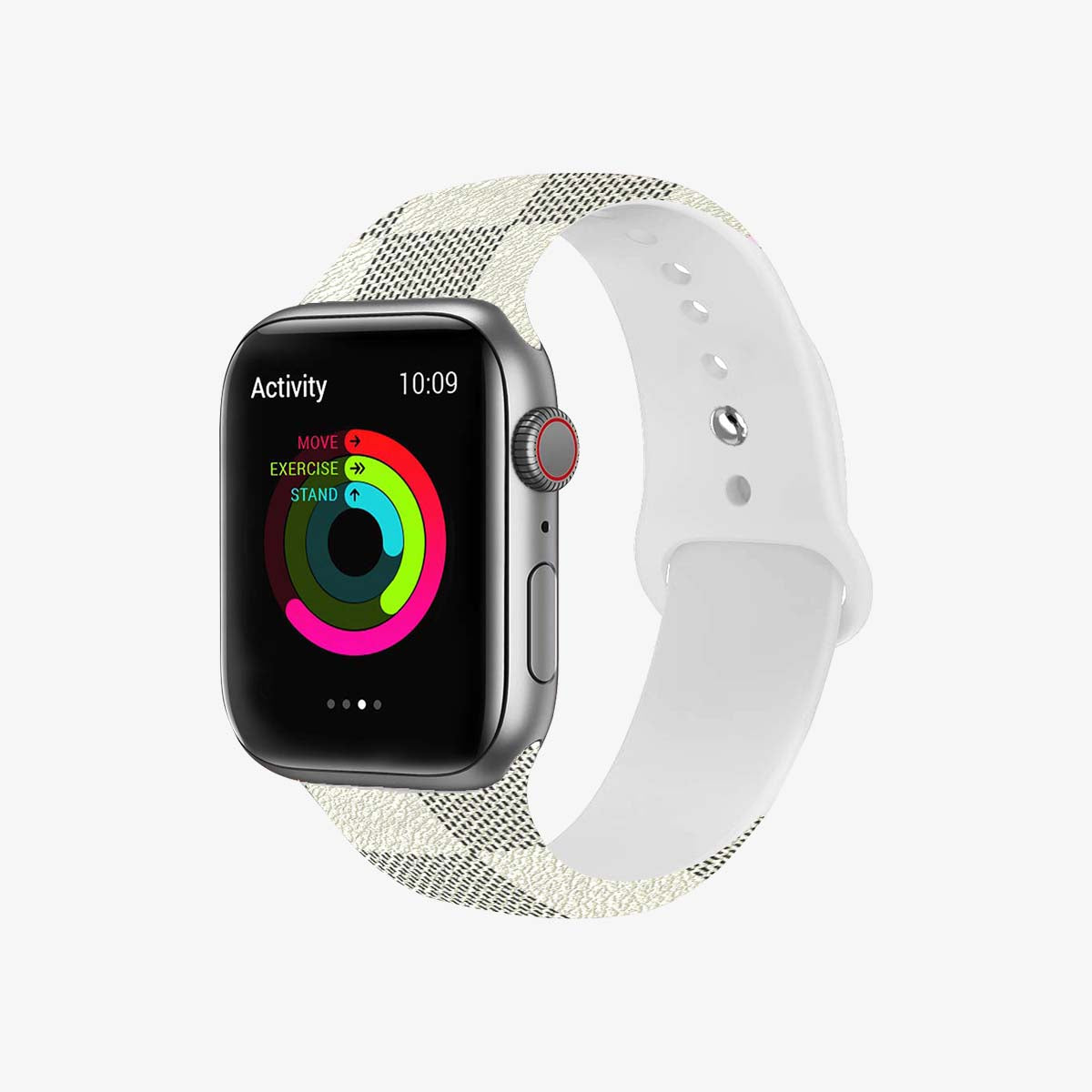 White Plaid Apple Watch Band – Stylish Checkered Strap for All Series