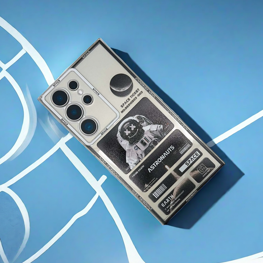 SALE | Galaxy Phone Case | Lunar Landing White