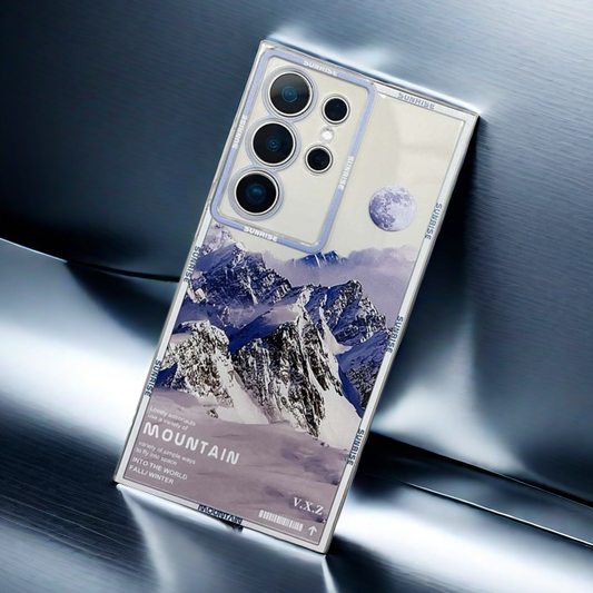 SALE | Galaxy Phone Case | White Snow Mountain