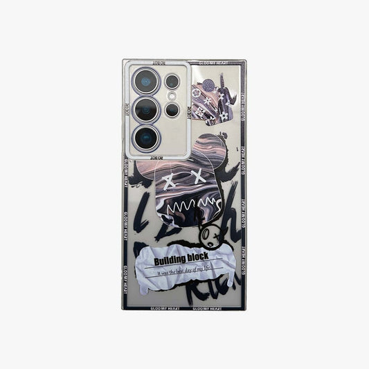 SALE | Galaxy Phone Case | Blue Lava Flow Street Art