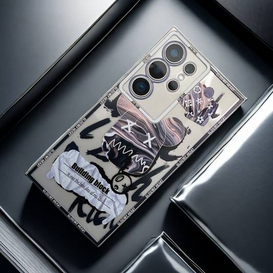 SALE | Galaxy Phone Case | Blue Lava Flow Street Art