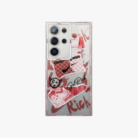 SALE | Galaxy Phone Case | Pink Lava Flow Street Art
