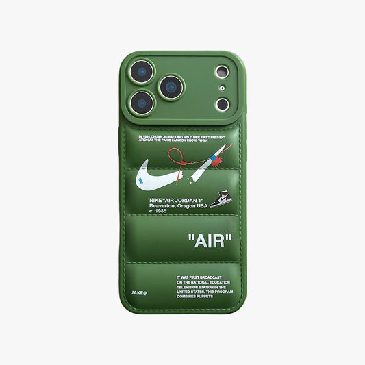 3D Phone Case | Nike x Off White inspired lake green