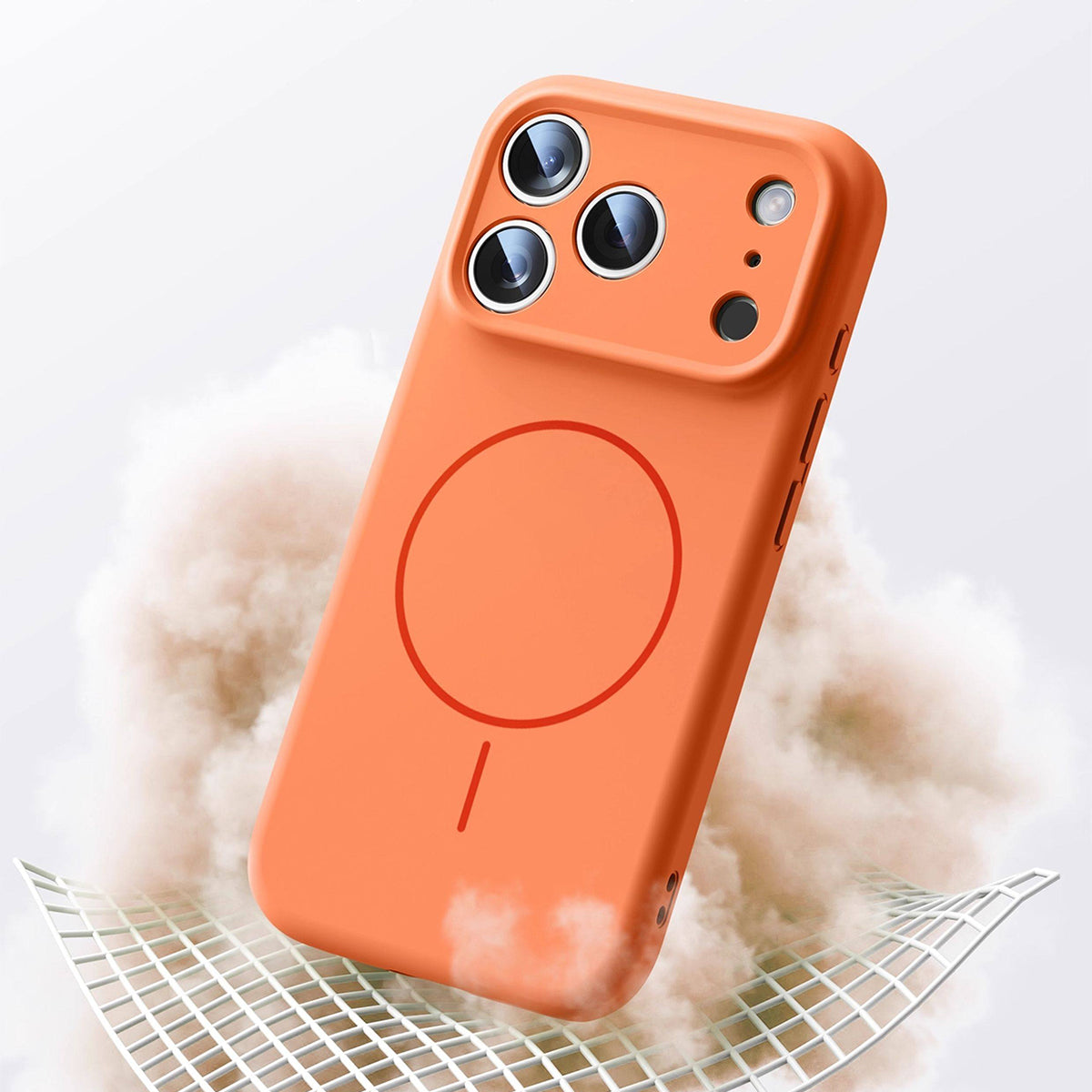 Slim Ring Magnetic Wireless Charging Phone Case | Liquid Silicone Phone Case No.9-11