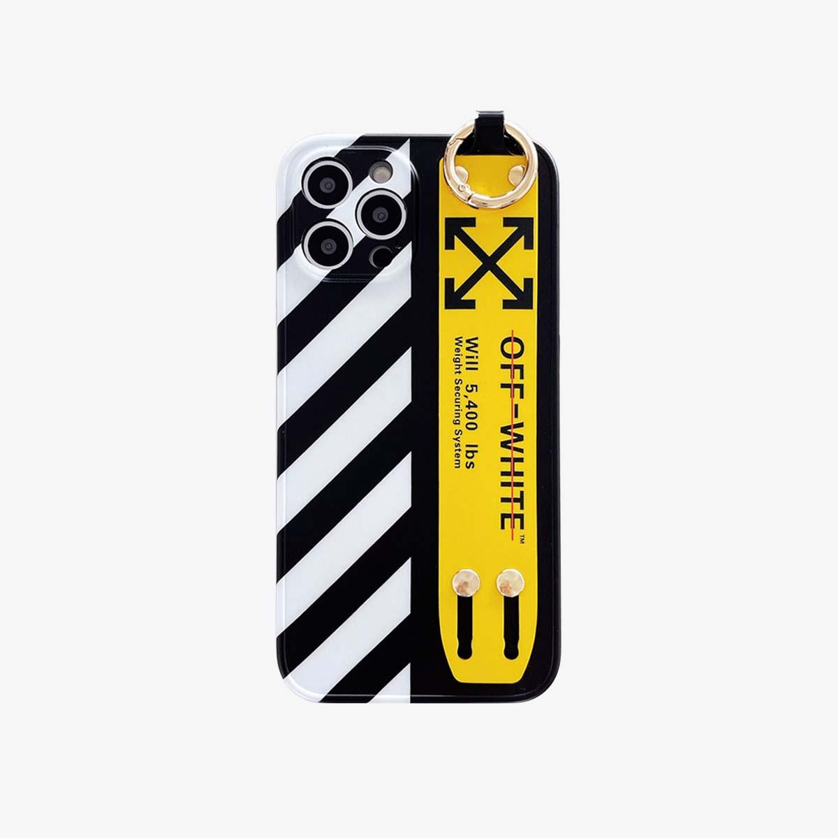 Strap Phone Case | Black & White Slash - SPICEUP