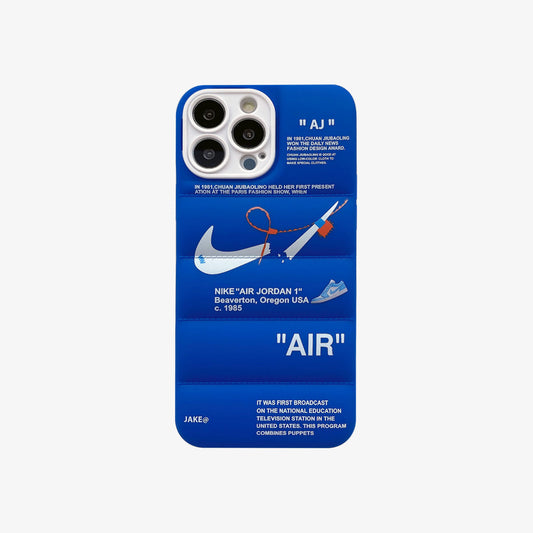 SALE | 3D Phone Case | Nike x Off White inspired Blue - SPICEUP