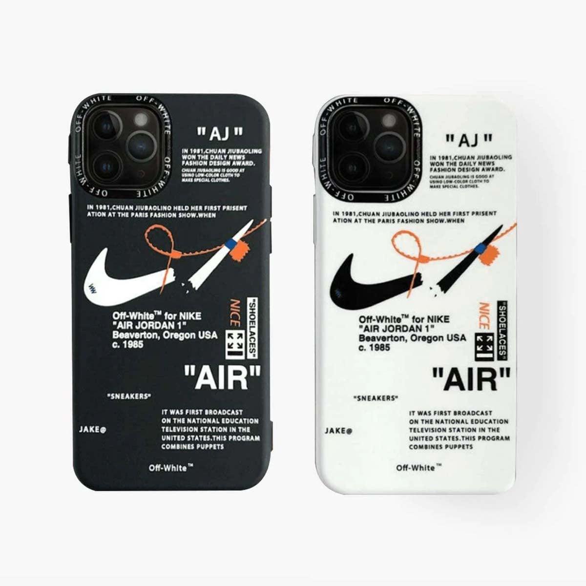 SPICEUP STUDIO Limited Phone Case Nike x Off White inspired Black