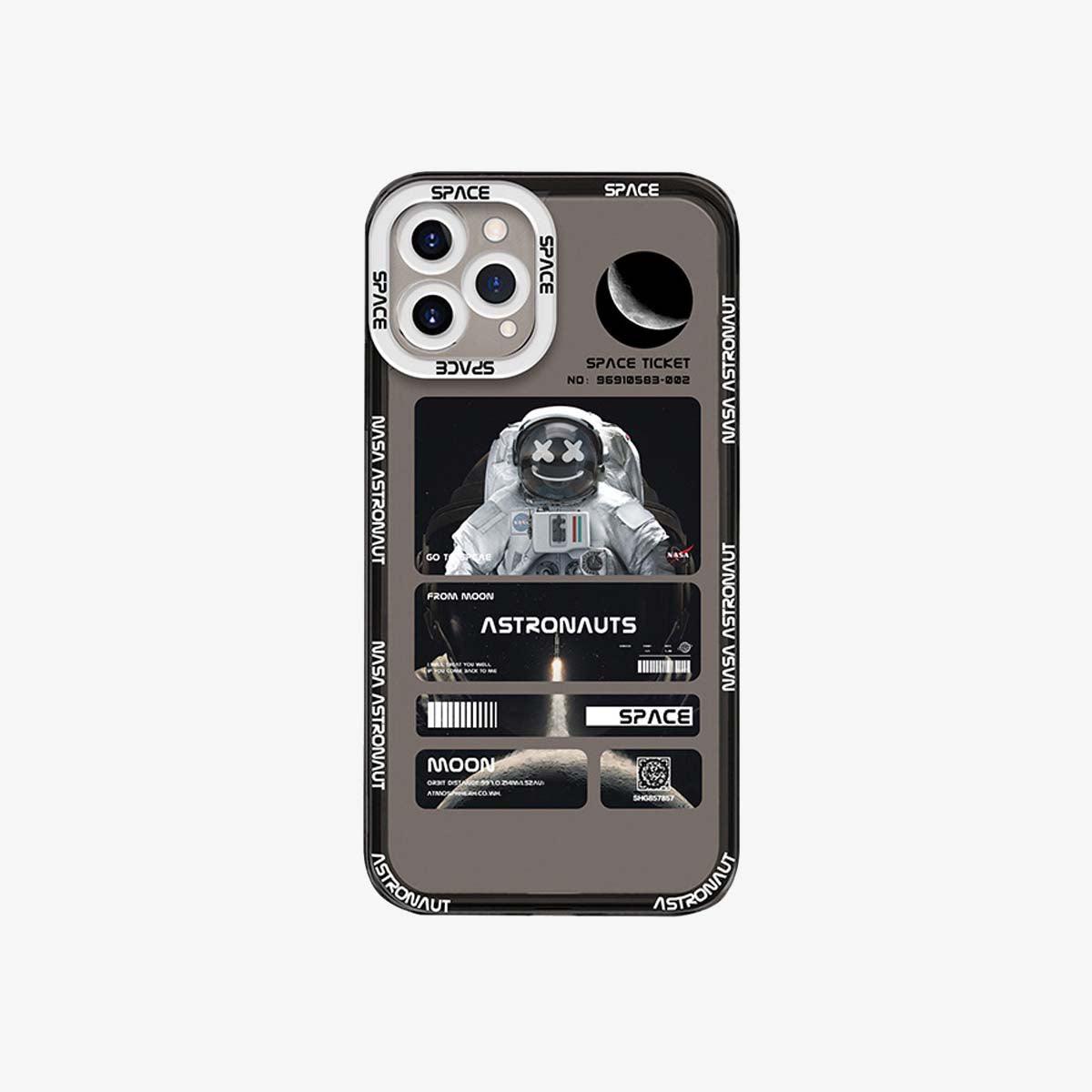 Transparent Phone Case | Lunar Landing White - SPICEUP