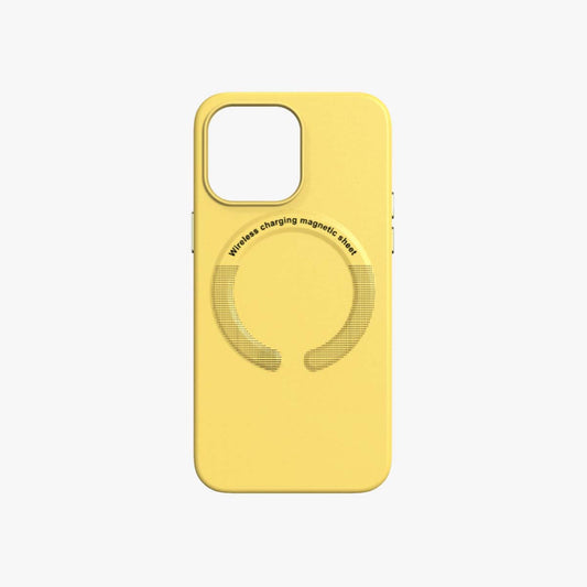 MagSafe Phone Case | Leather Phone Case Yellow - SPICEUP