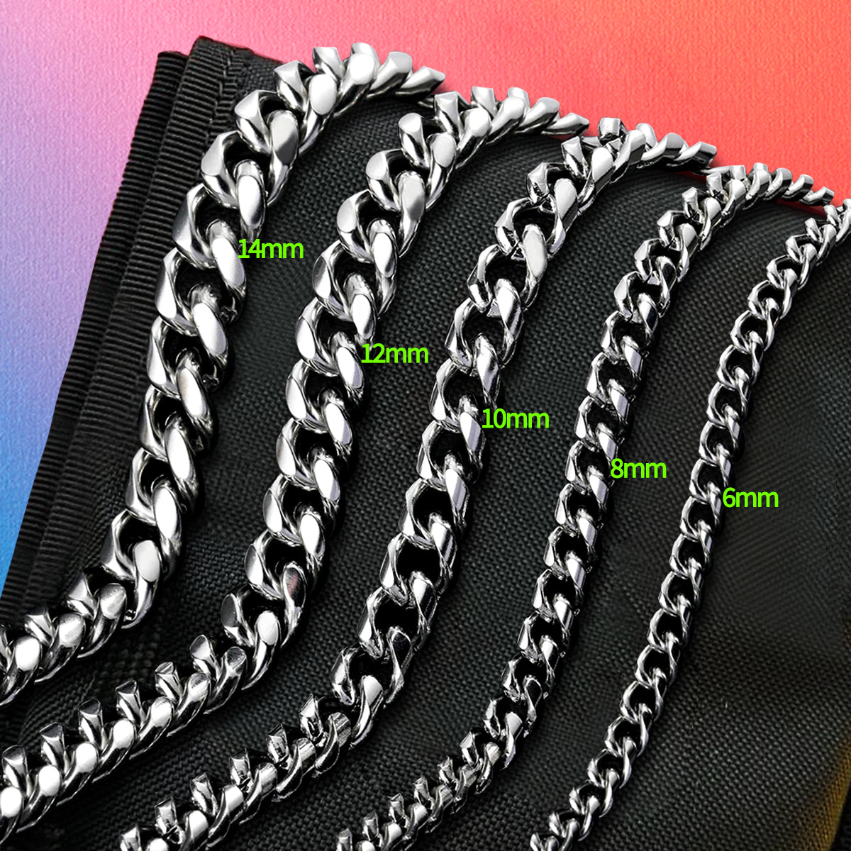 10mm White Gold Miami Cuban Chain - SPICEUP