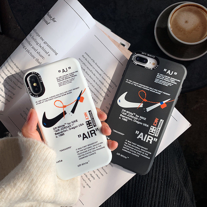 SPICEUP STUDIO | Limited Phone Case | Nike x Off White inspired White
