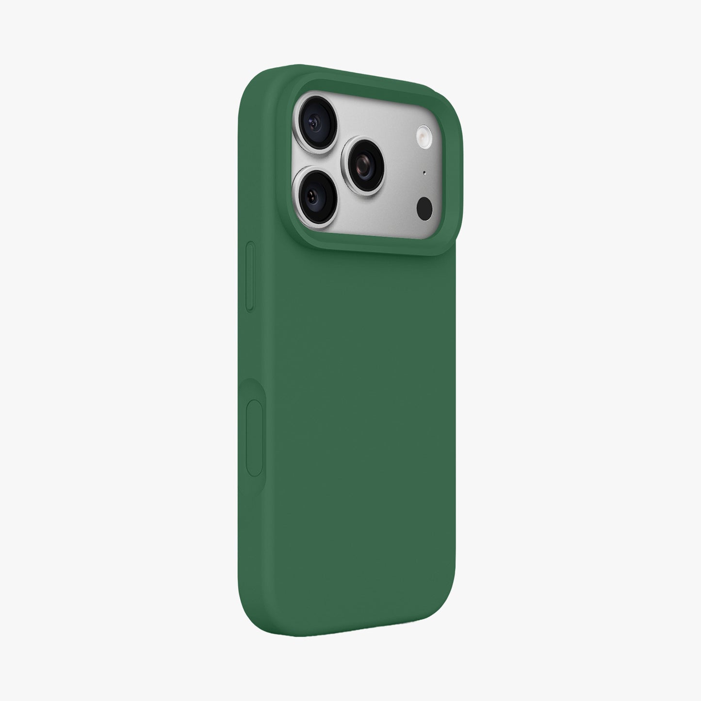 Magnetic Phone Case | Forest Green Silicone Liquid Solid Color - Open Camera