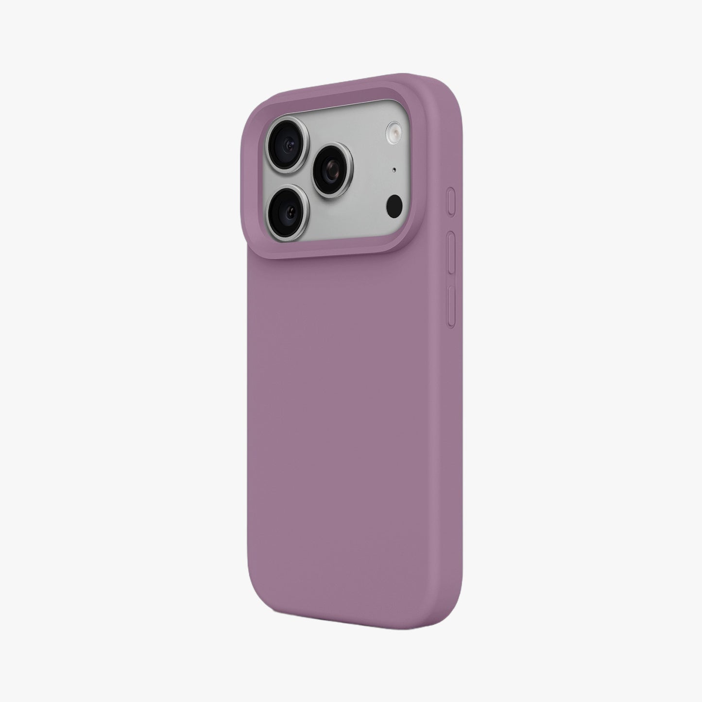 Magnetic Phone Case | Mauve Silicone Liquid Solid Color - Open Camera