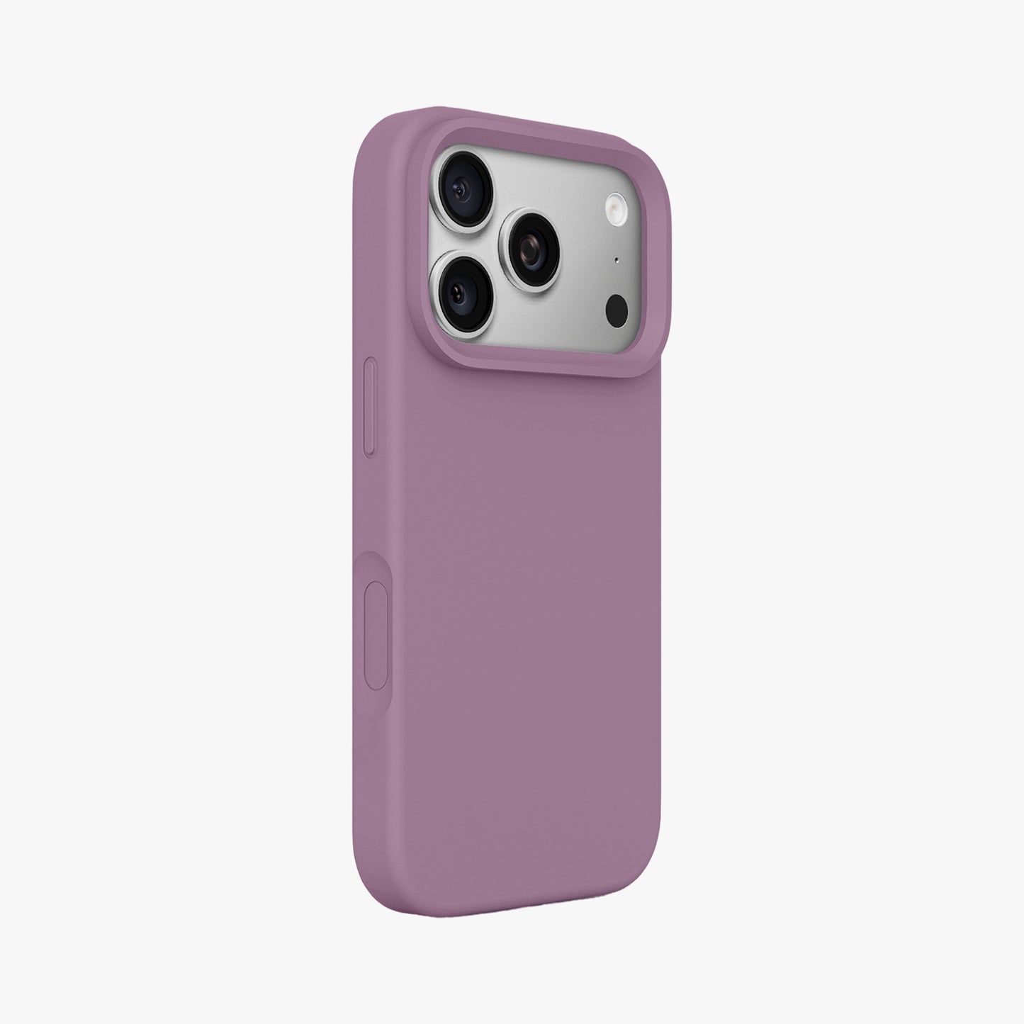Magnetic Phone Case | Mauve Silicone Liquid Solid Color - Open Camera