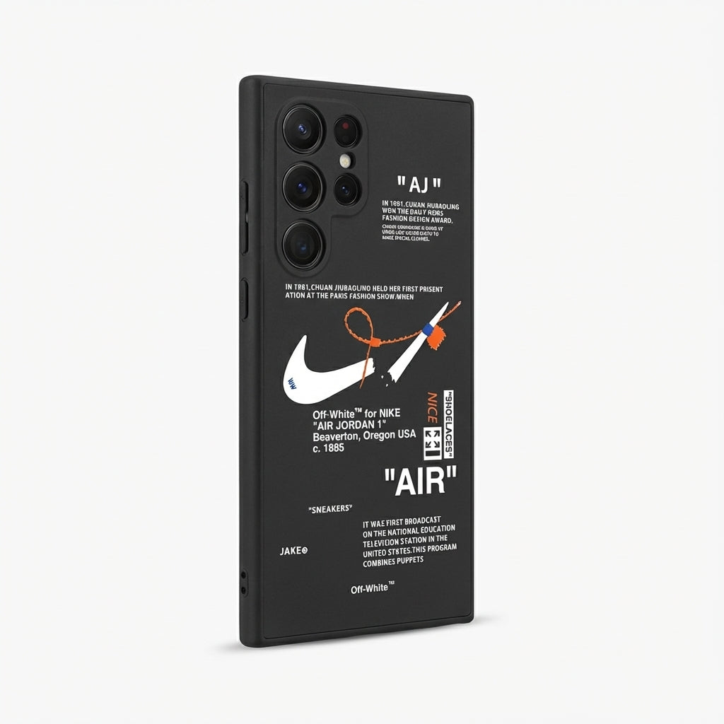 Black Streetwear Galaxy S26 Case – Industrial Deconstructed Cover