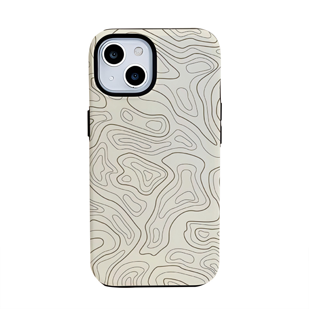 Hybrid Phone Case MagSafe Compatible - Irregular Line Texture