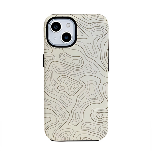 Hybrid Phone Case MagSafe Compatible - Irregular Line Texture