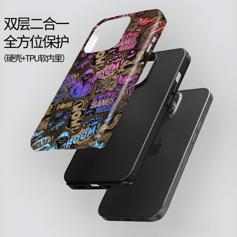 Hybrid Phone Case MagSafe Compatible - Street Graffiti