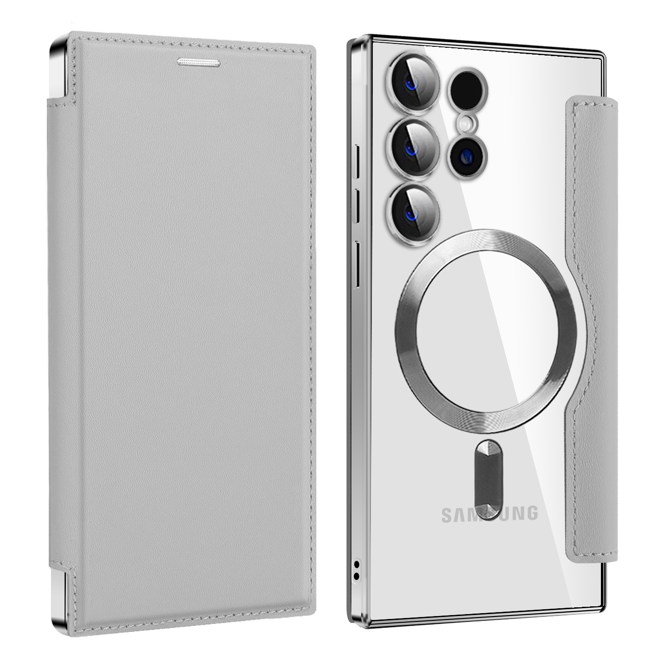 Galaxy S Wallet Case MagSafe Compatible - Titanium Gray