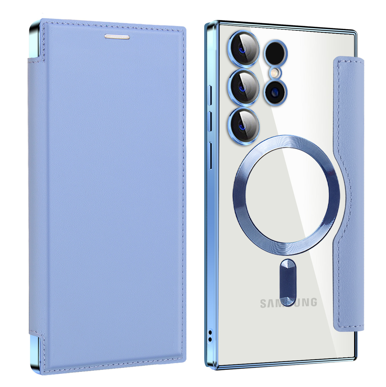 Galaxy S Wallet Case MagSafe Compatible - Sierra Blue