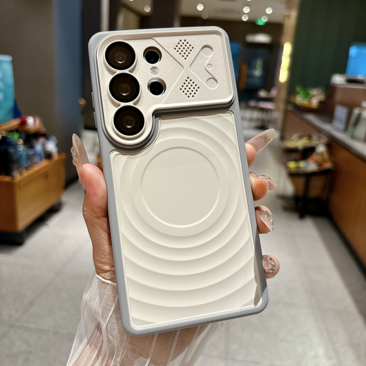 Ripple Magnetic Phone Case for Galaxy S - Premium White