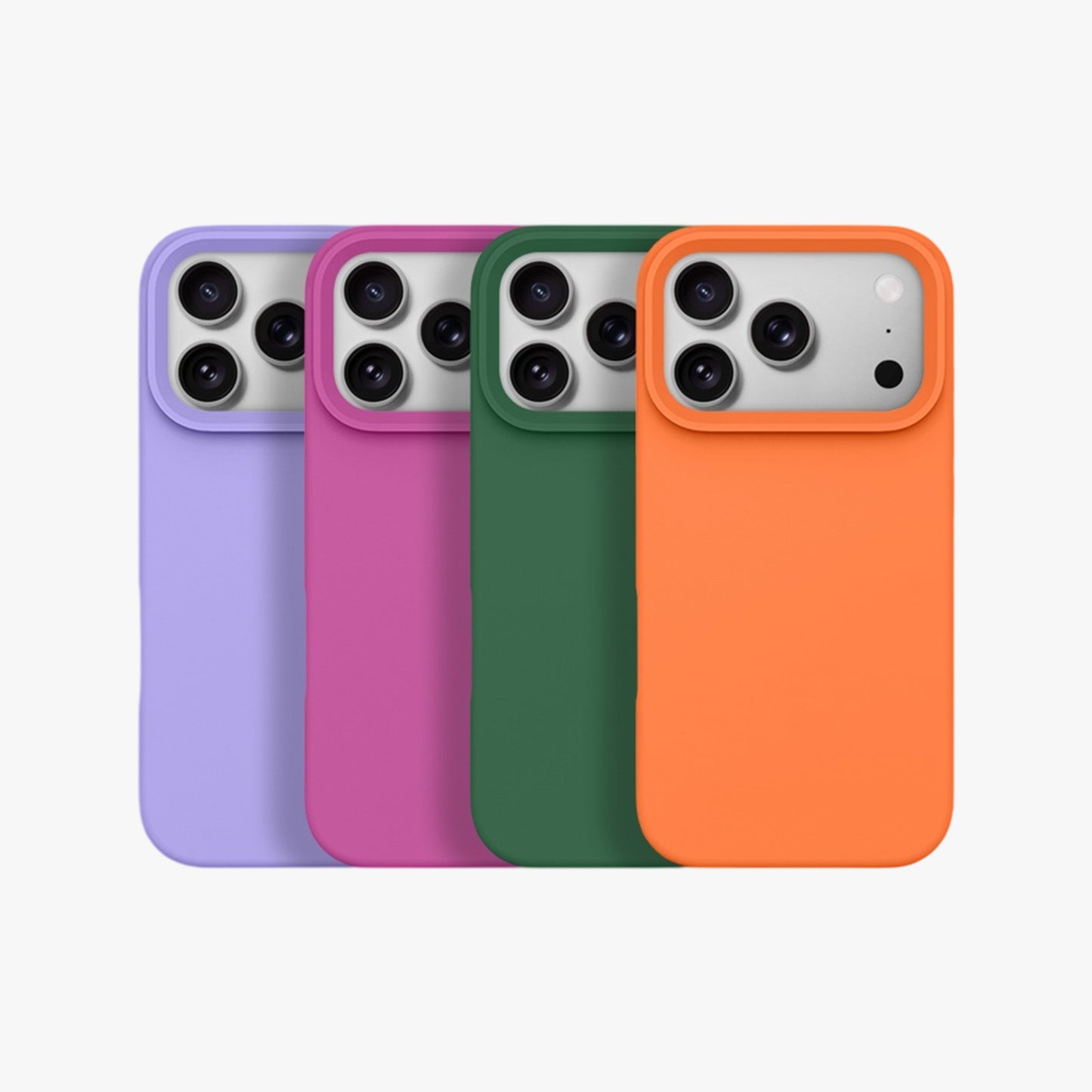 Magnetic Phone Case | Forest Green Silicone Liquid Solid Color - Open Camera