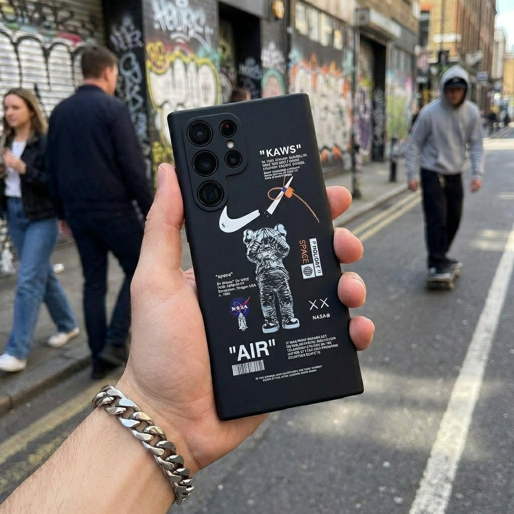 Astronaut Black Galaxy S26 Case – Space Streetwear Graphic Protective Cover