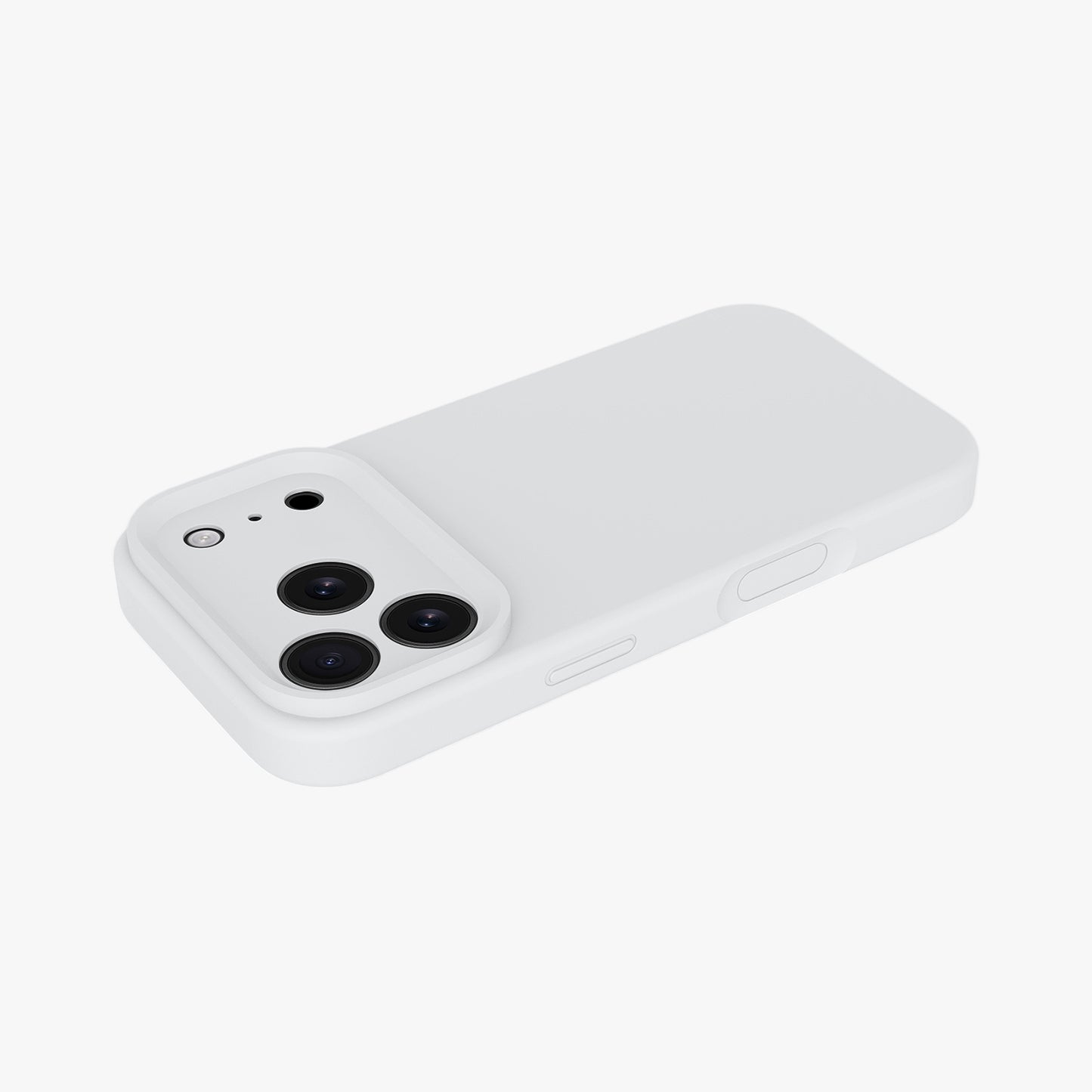 Magnetic Phone Case | Pure White Silicone Liquid Solid Color - Precise Fit